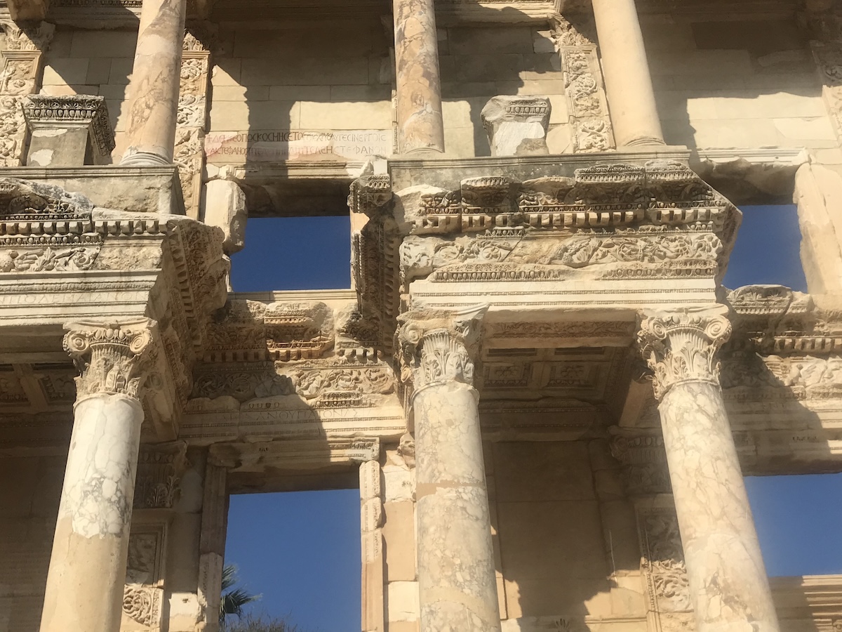 Section of ancient library