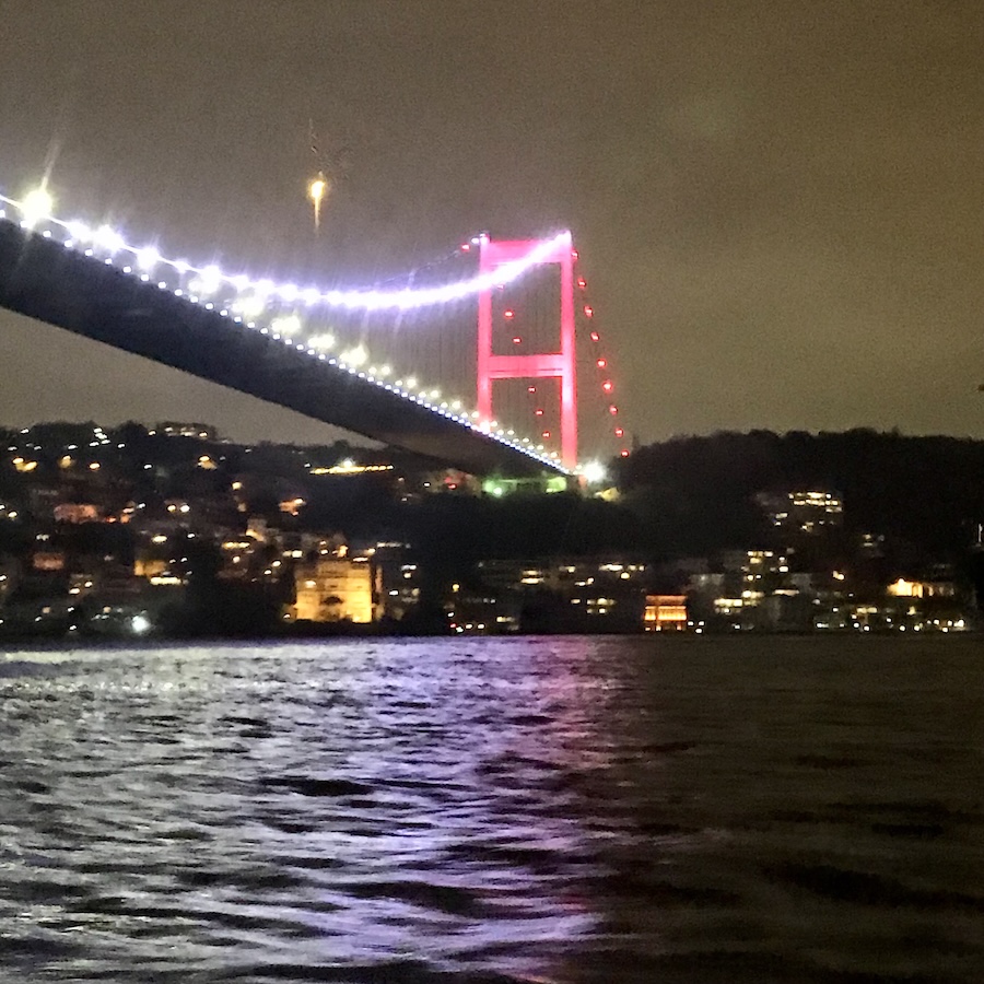 bridge at night