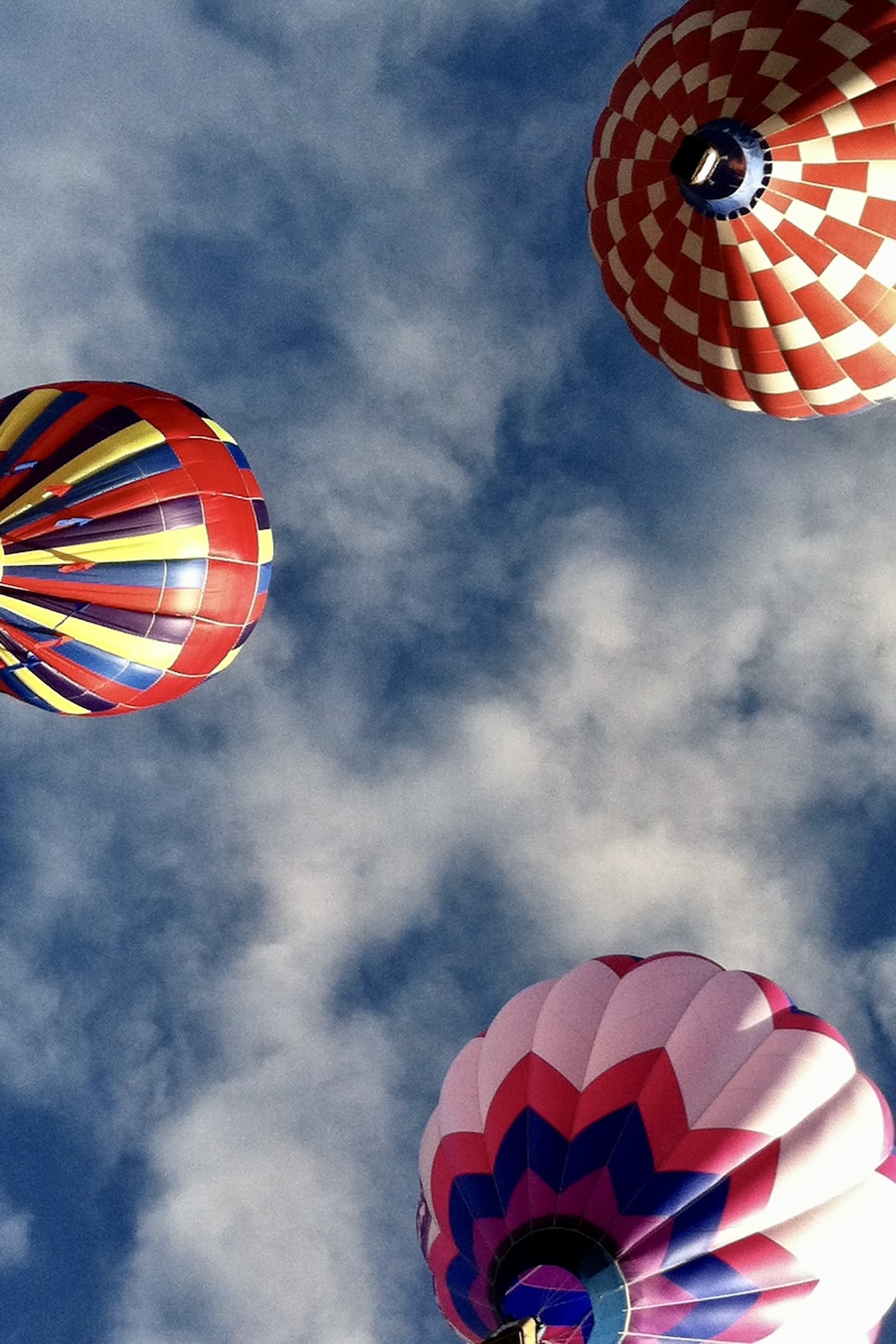 Hot Air balloons high in the sky