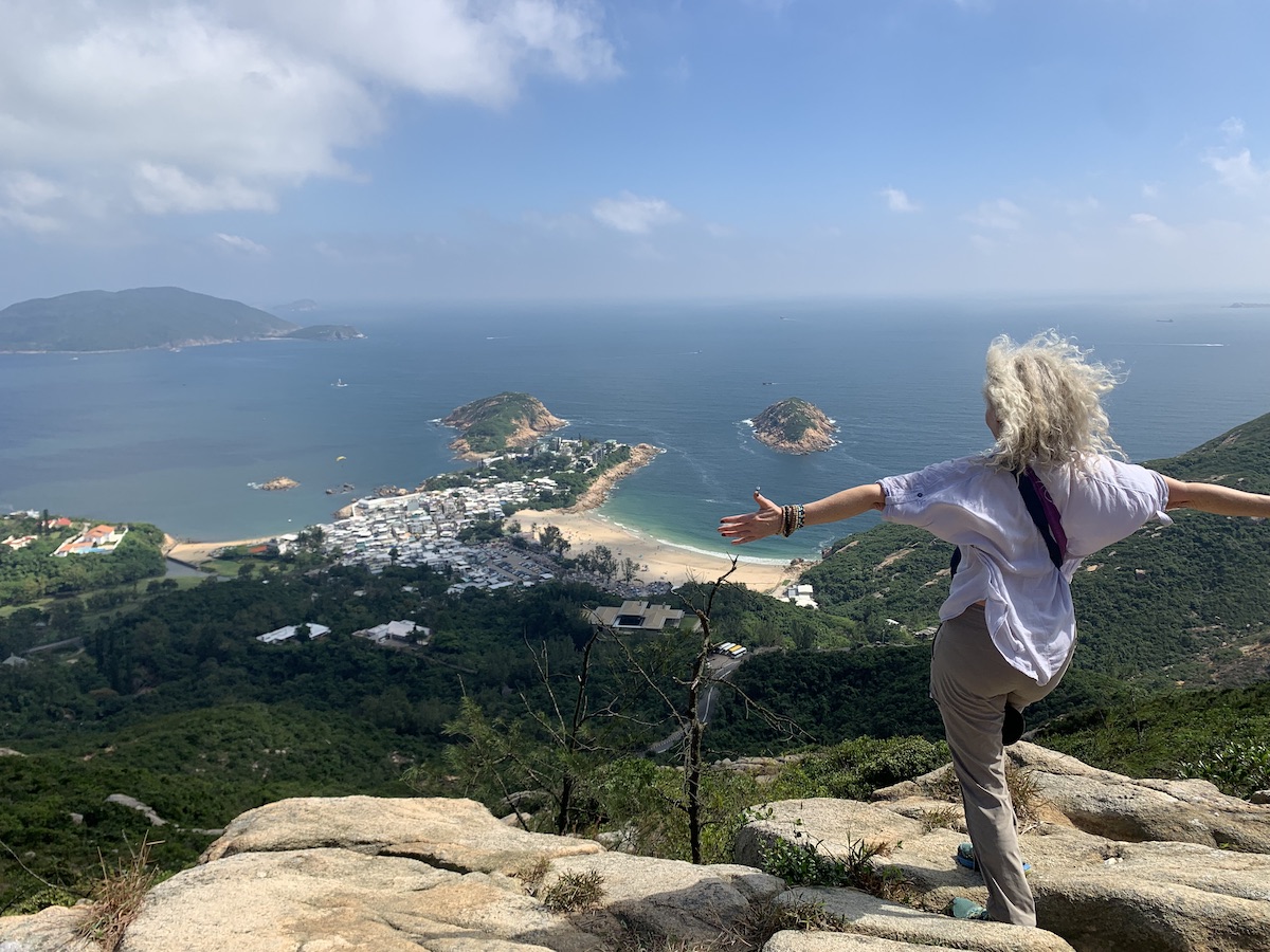 overlook of ocean in Hong Kong