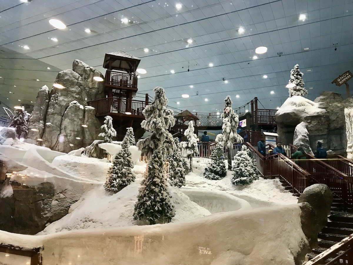 view of indoor ski in dubai