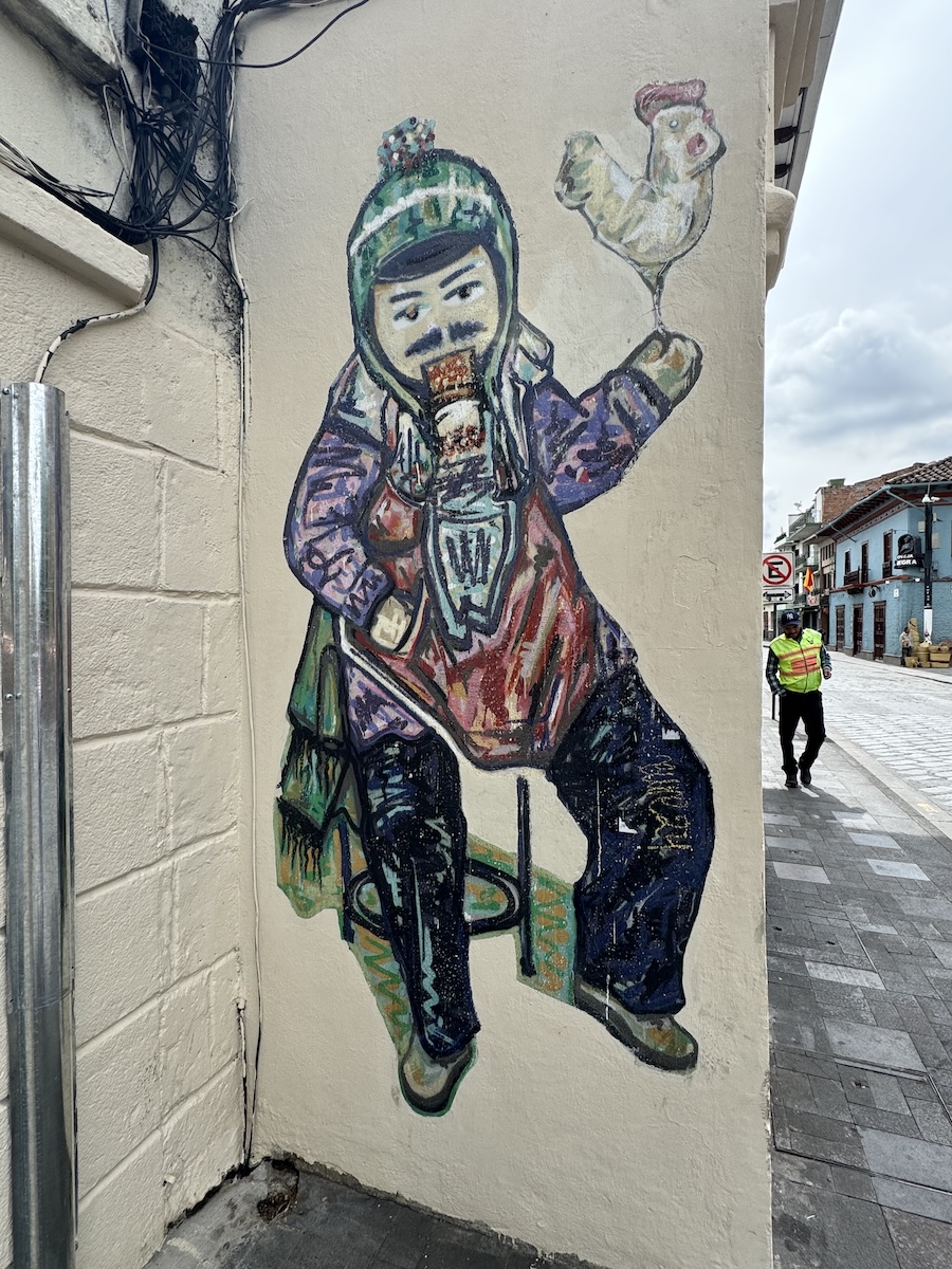 Asian man street art
