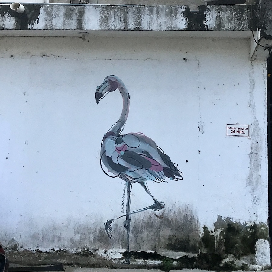 stork mural