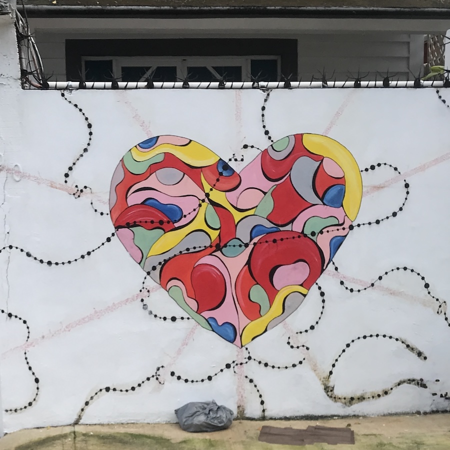 heart mural