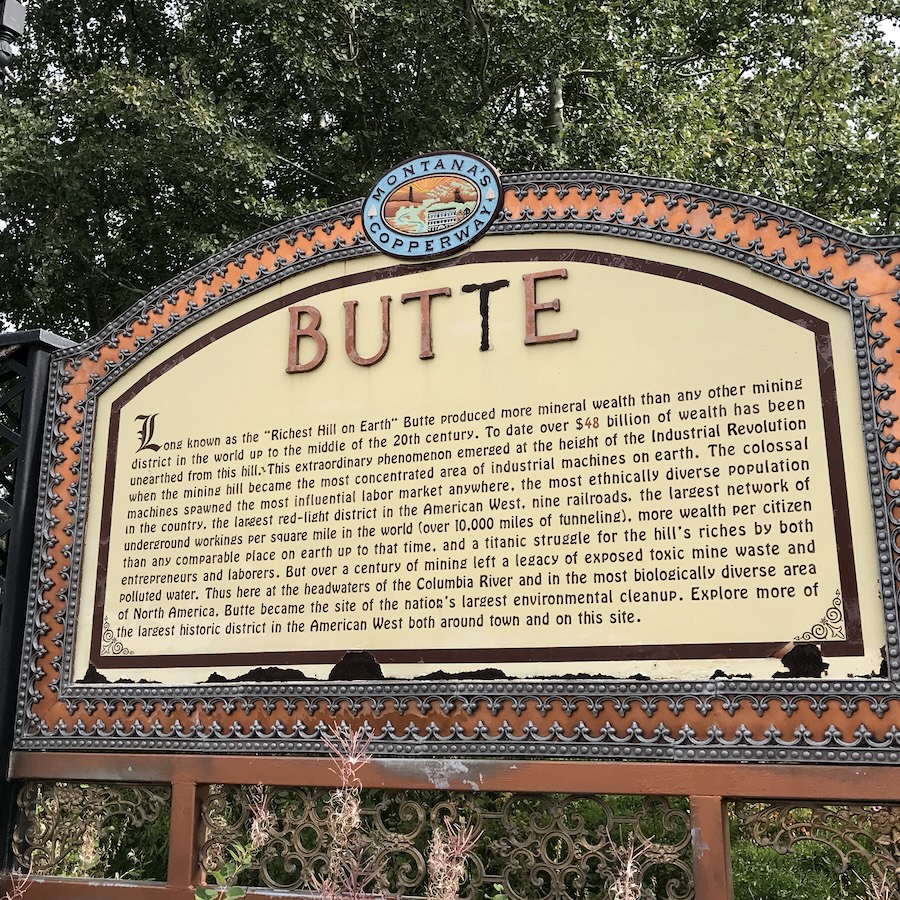 Butte sign