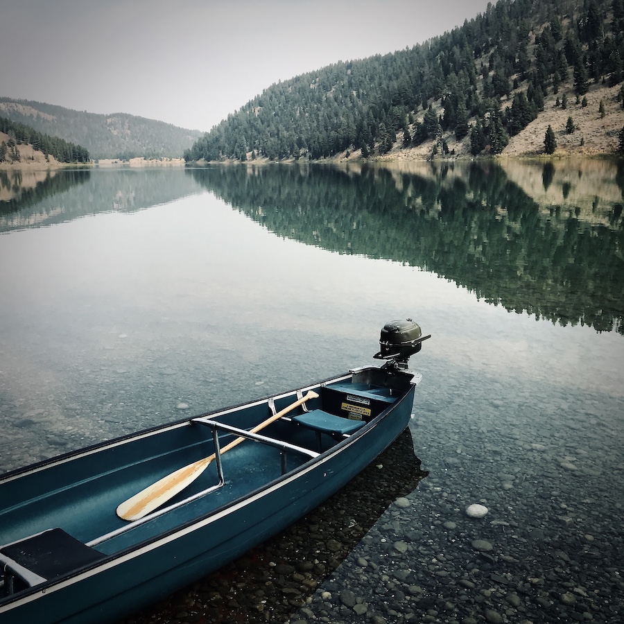 kayak on lake