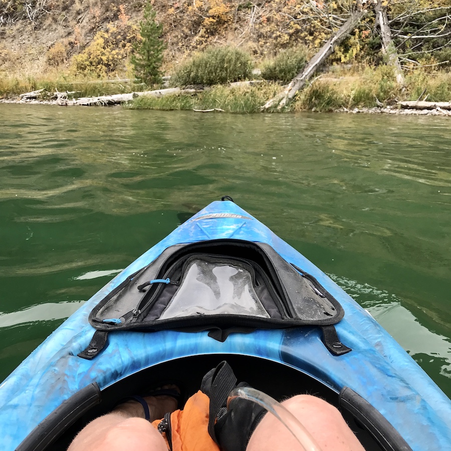 kayaking close up