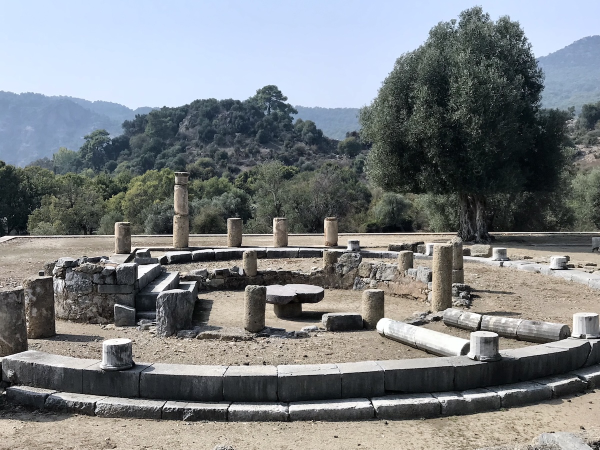 A ring of stone at Caunos Archeological site in Türkiye
